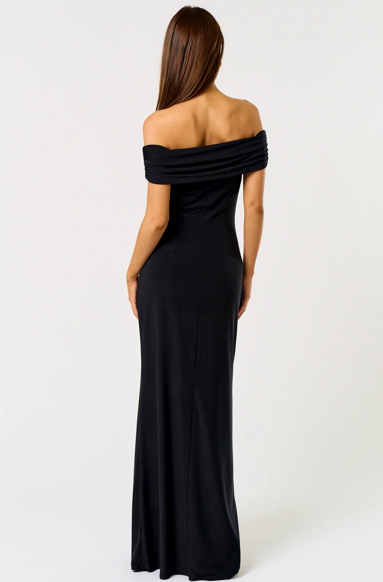 Off The Shoulder Maxi Dress With Seashell