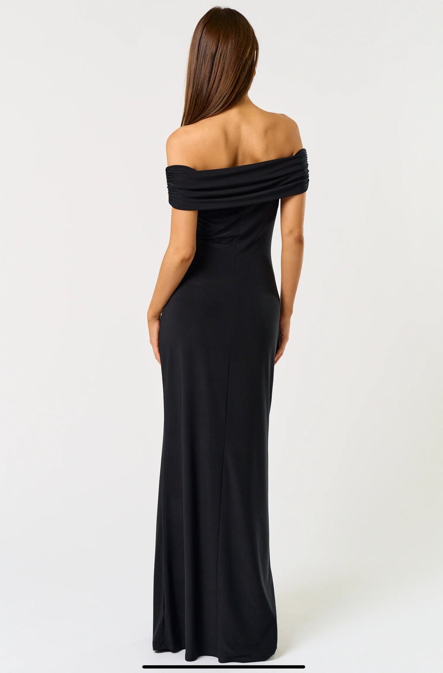 Off The Shoulder Maxi Dress With Seashell