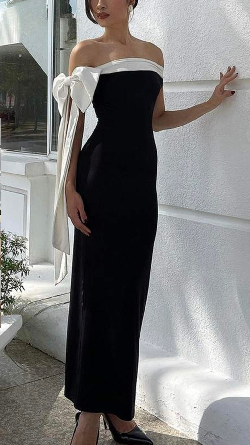 Off The Shoulder Midi Dress