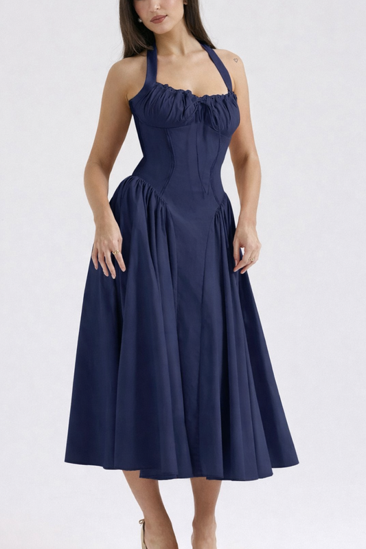 Navy Midi Dress