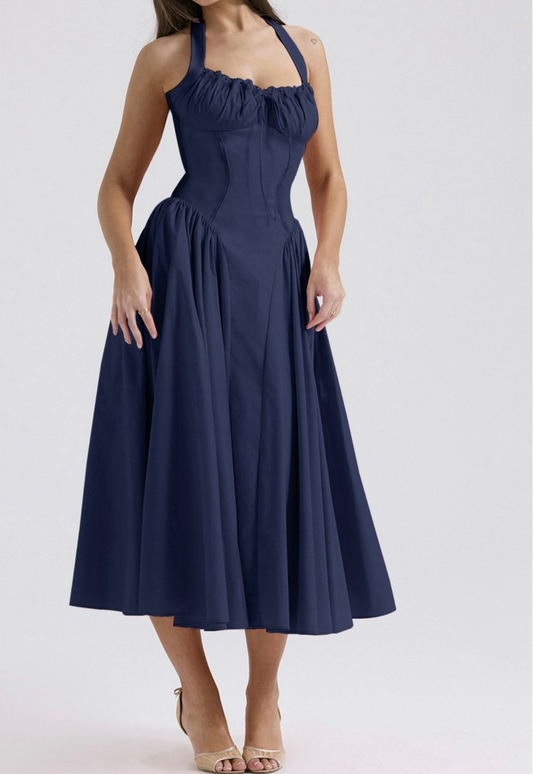 Navy Midi Dress